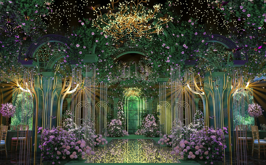 额敏奇妙森林婚礼堂效果展示